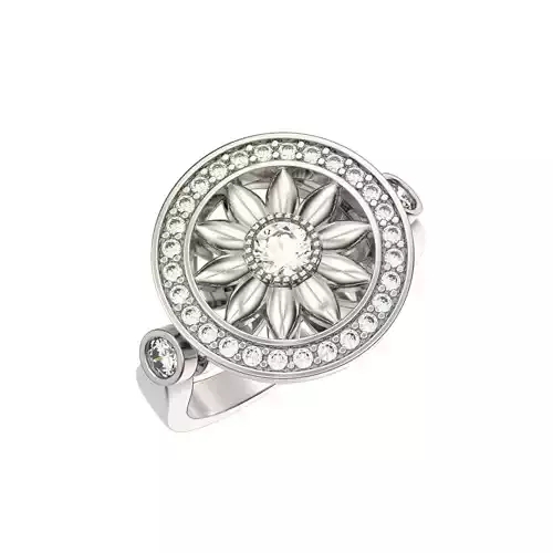 U032 Engagement ring 3D print model