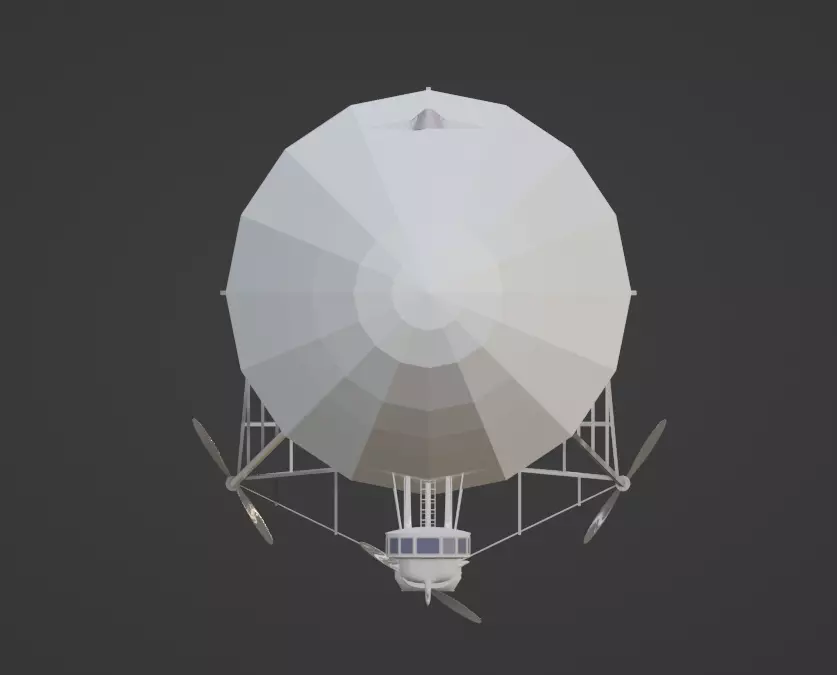 Zepellin blimp Free 3D model