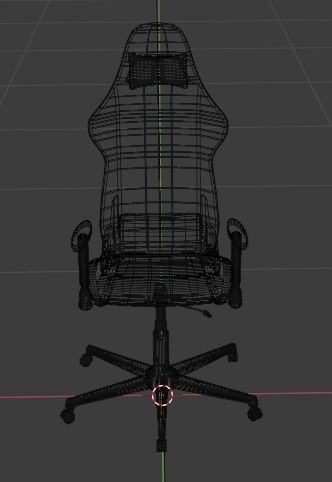 Low-Poly Gaming Chair Low-poly 3D model_5