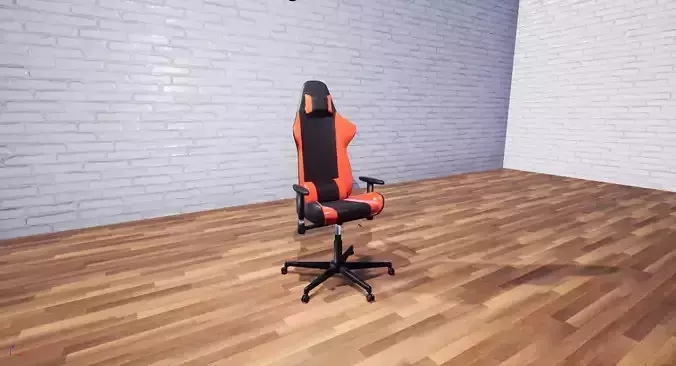 Low-Poly Gaming Chair Low-poly 3D model