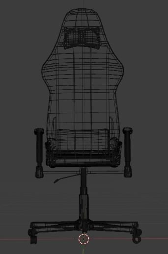 Low-Poly Gaming Chair Low-poly 3D model_6