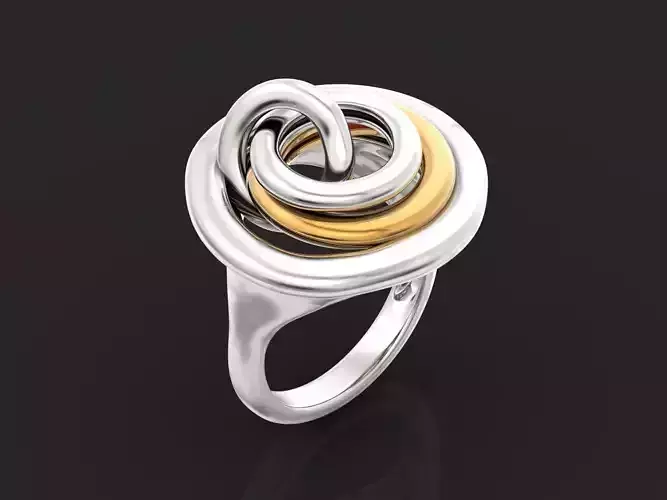 Spiral Design Dress Ring 1189