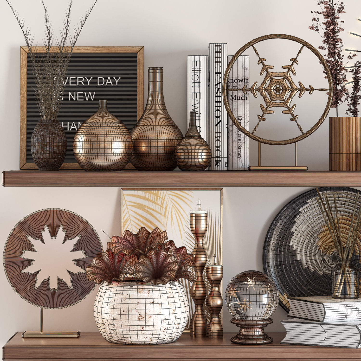 decorative set16 3D model_9