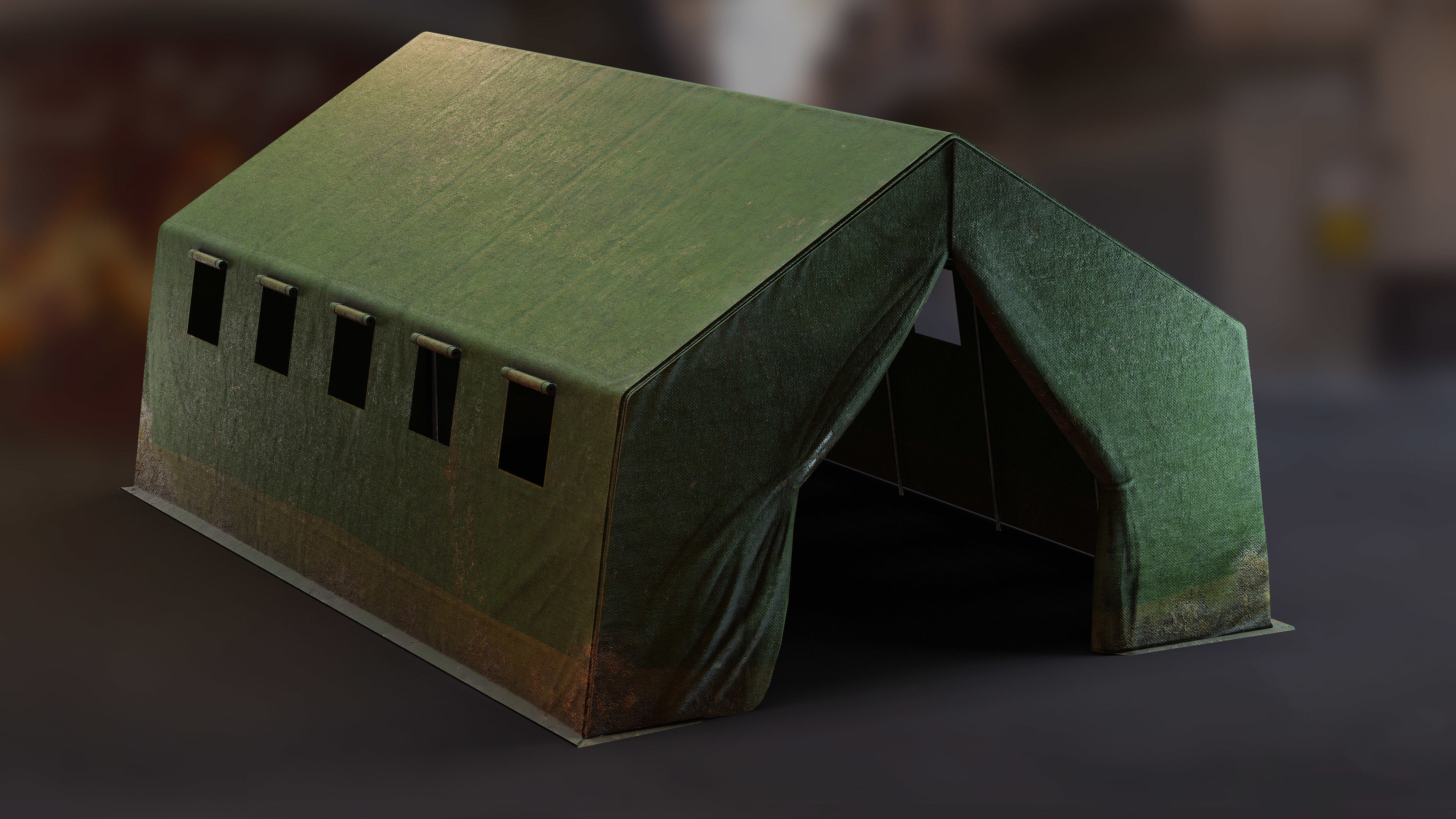 Military Base - Blender Full Scene Low-poly 3D model_24