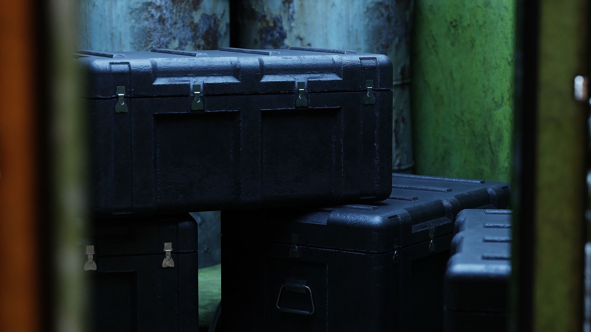 Military Base - Blender Full Scene Low-poly 3D model_12