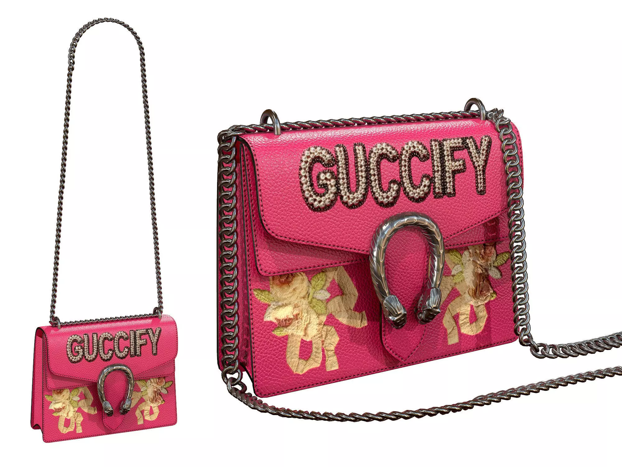 Gucci Dionysus GG Bag Guccify Low-poly 3D model