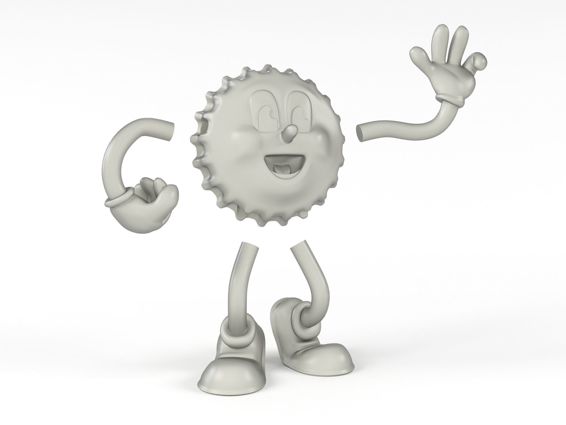 Cappy mascot of Nuka Cola 3D print model_2