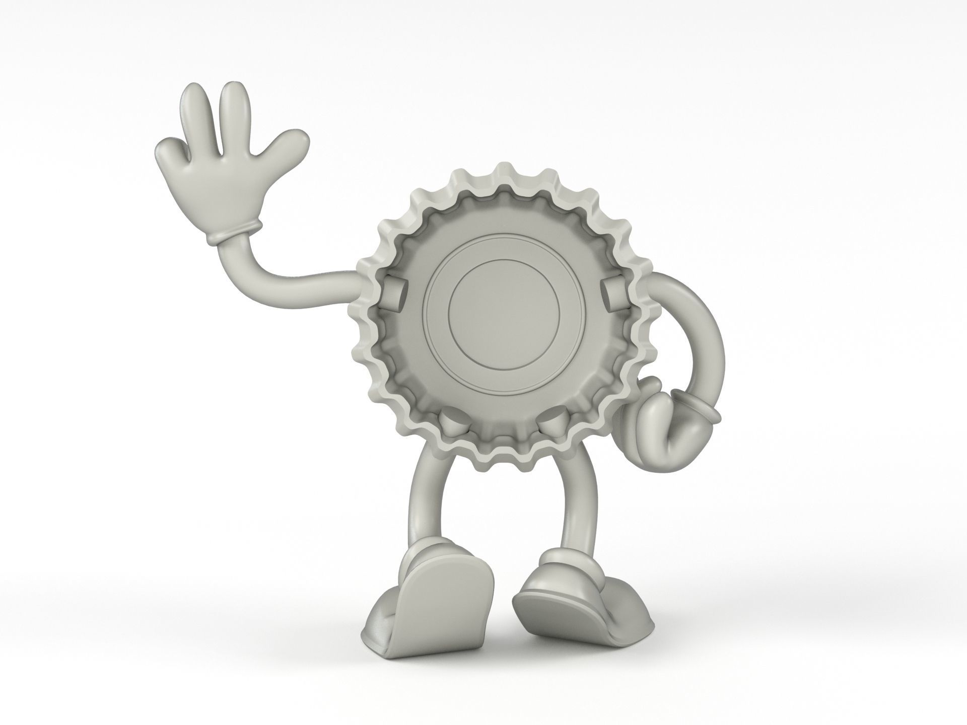 Cappy mascot of Nuka Cola 3D print model_13