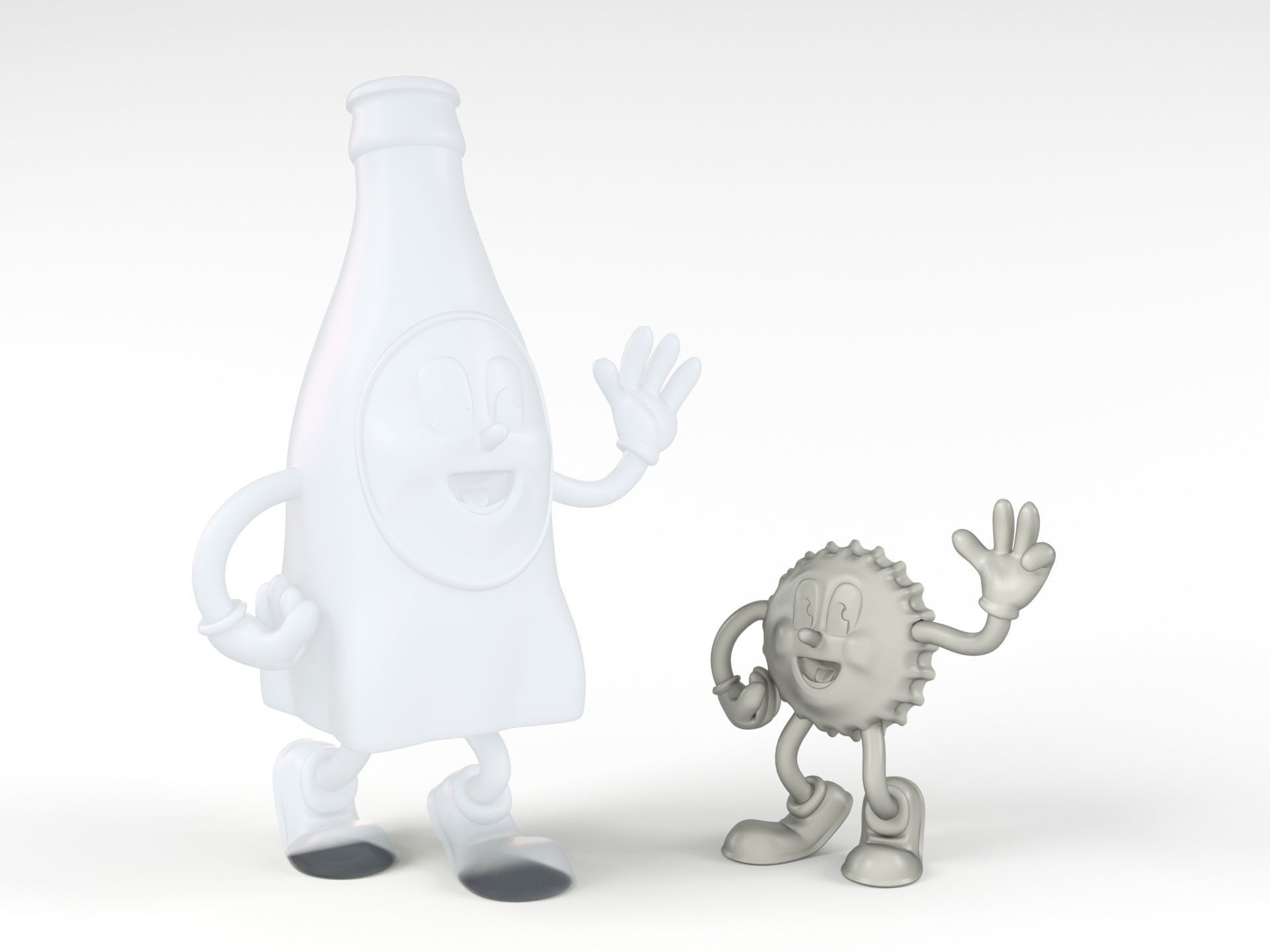 Cappy mascot of Nuka Cola 3D model 3D printable | CGTrader