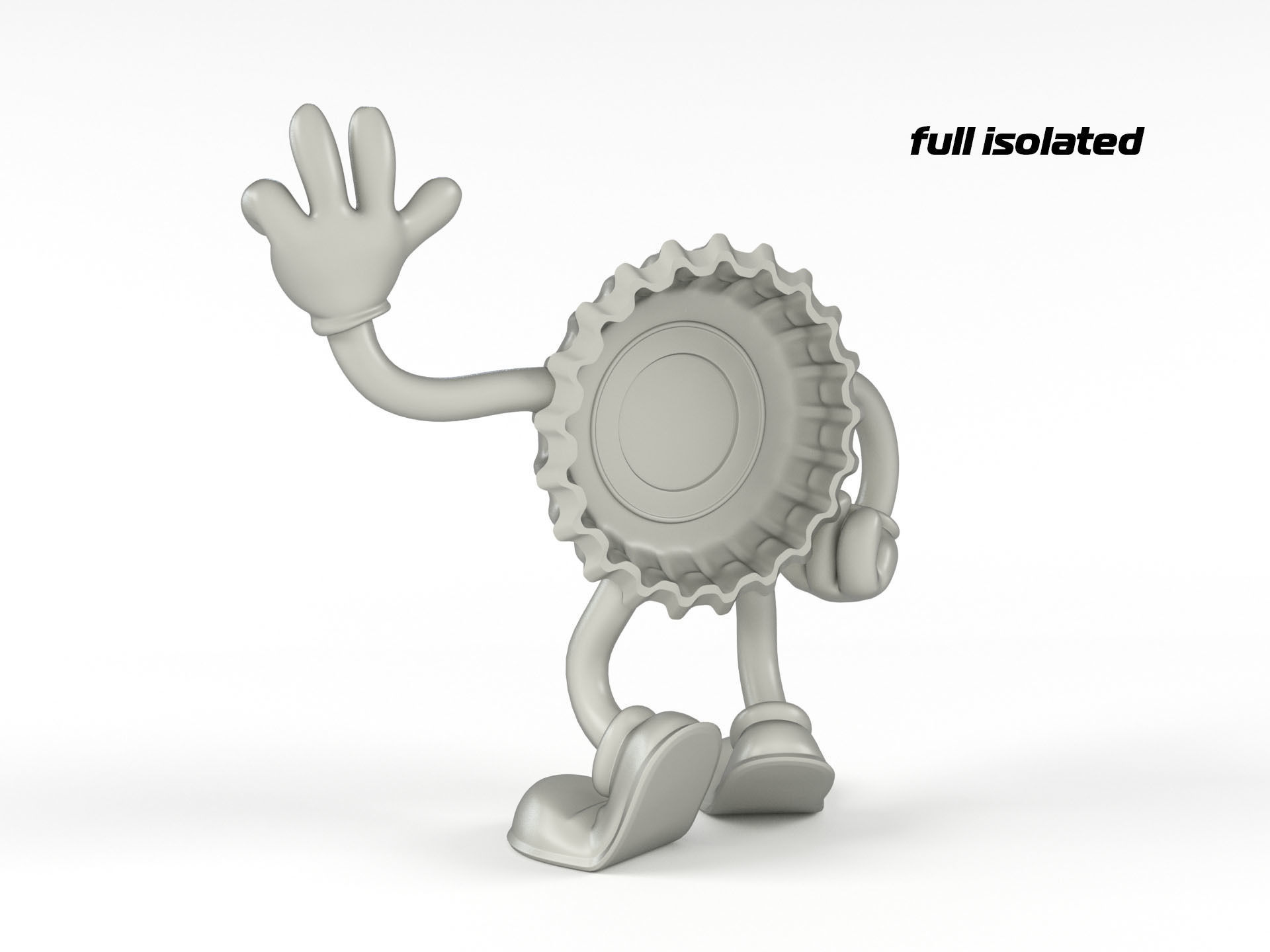 Cappy mascot of Nuka Cola 3D print model_11