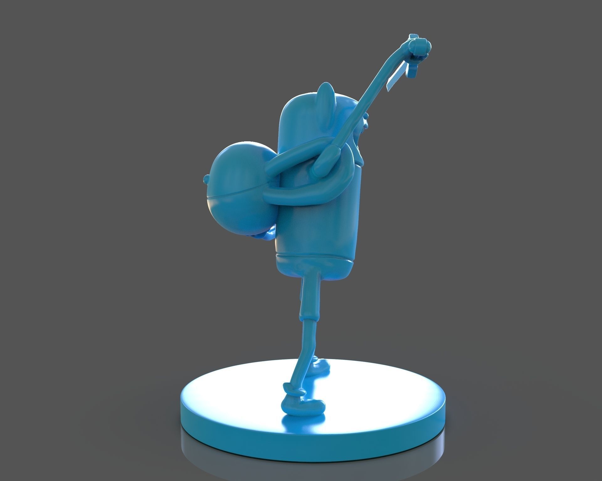 Finn The Human Sculpture and ZBrush Timelapse 3D print model_6