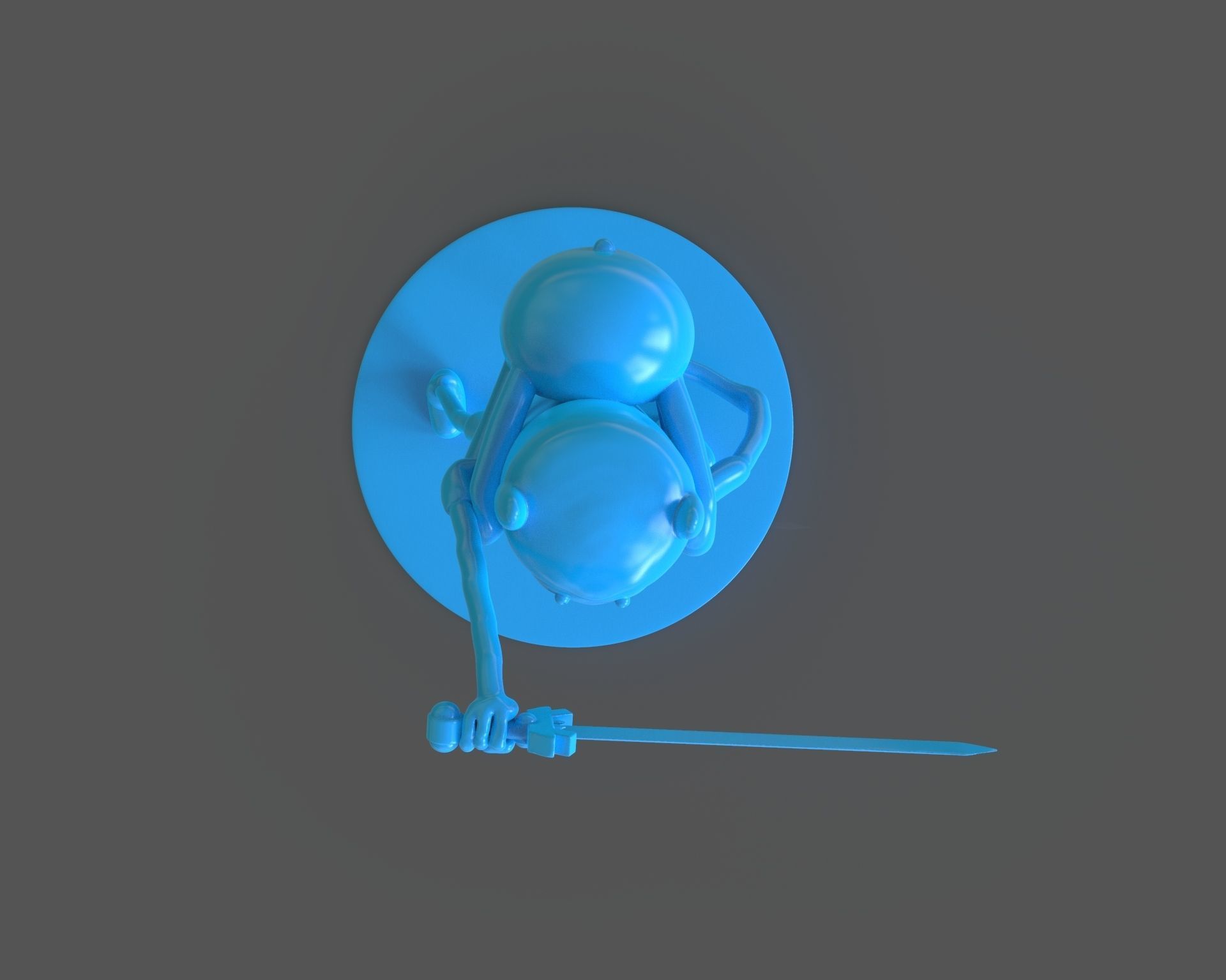 Finn The Human Sculpture and ZBrush Timelapse 3D print model_9