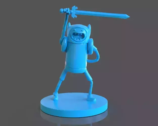 Finn The Human Sculpture and ZBrush Timelapse 3D print model