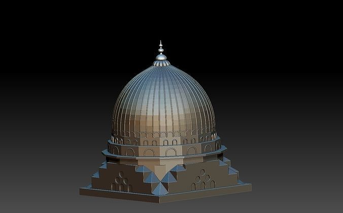 mosque dome design4new2 Free 3D print model