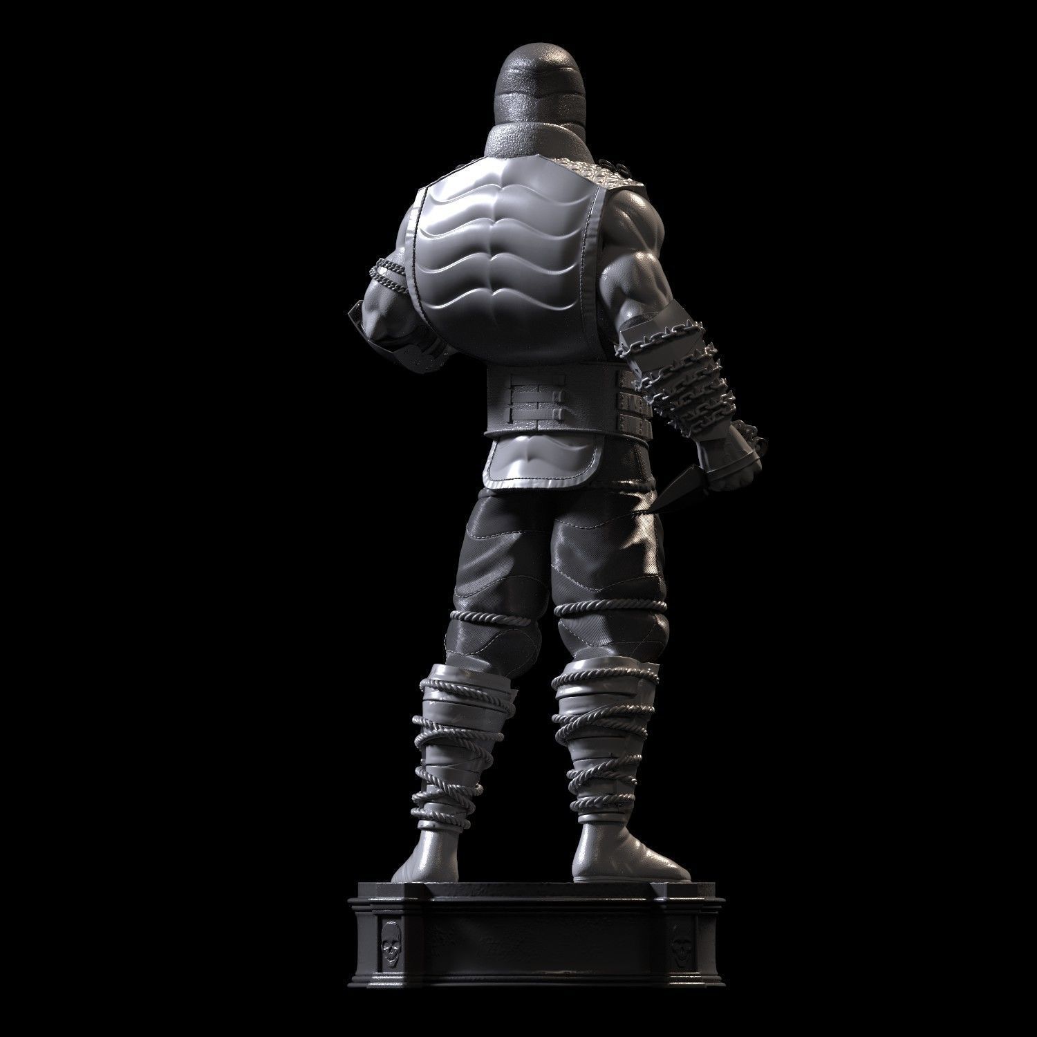 Mortal Kombat Scorpion Fanart - Statue 3D print model_11