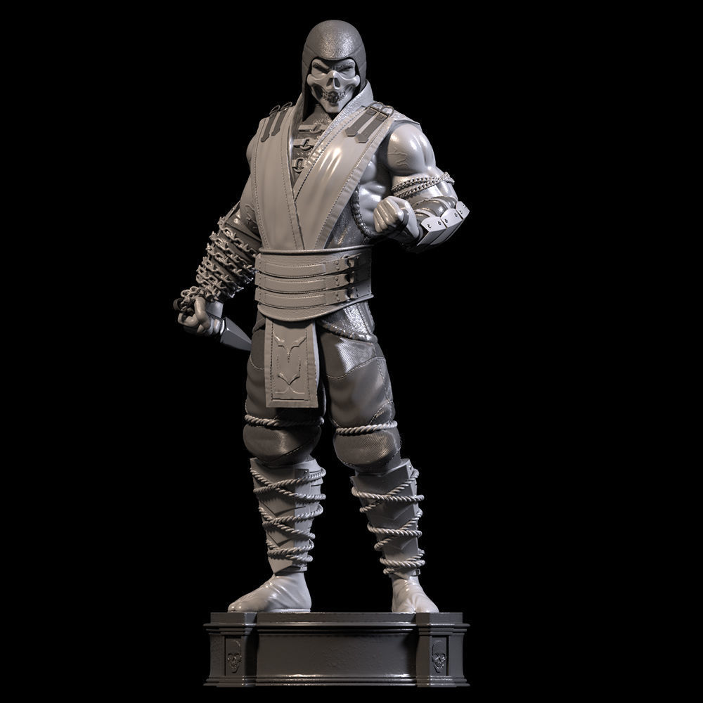 Mortal Kombat Scorpion Fanart - Statue 3D print model_5