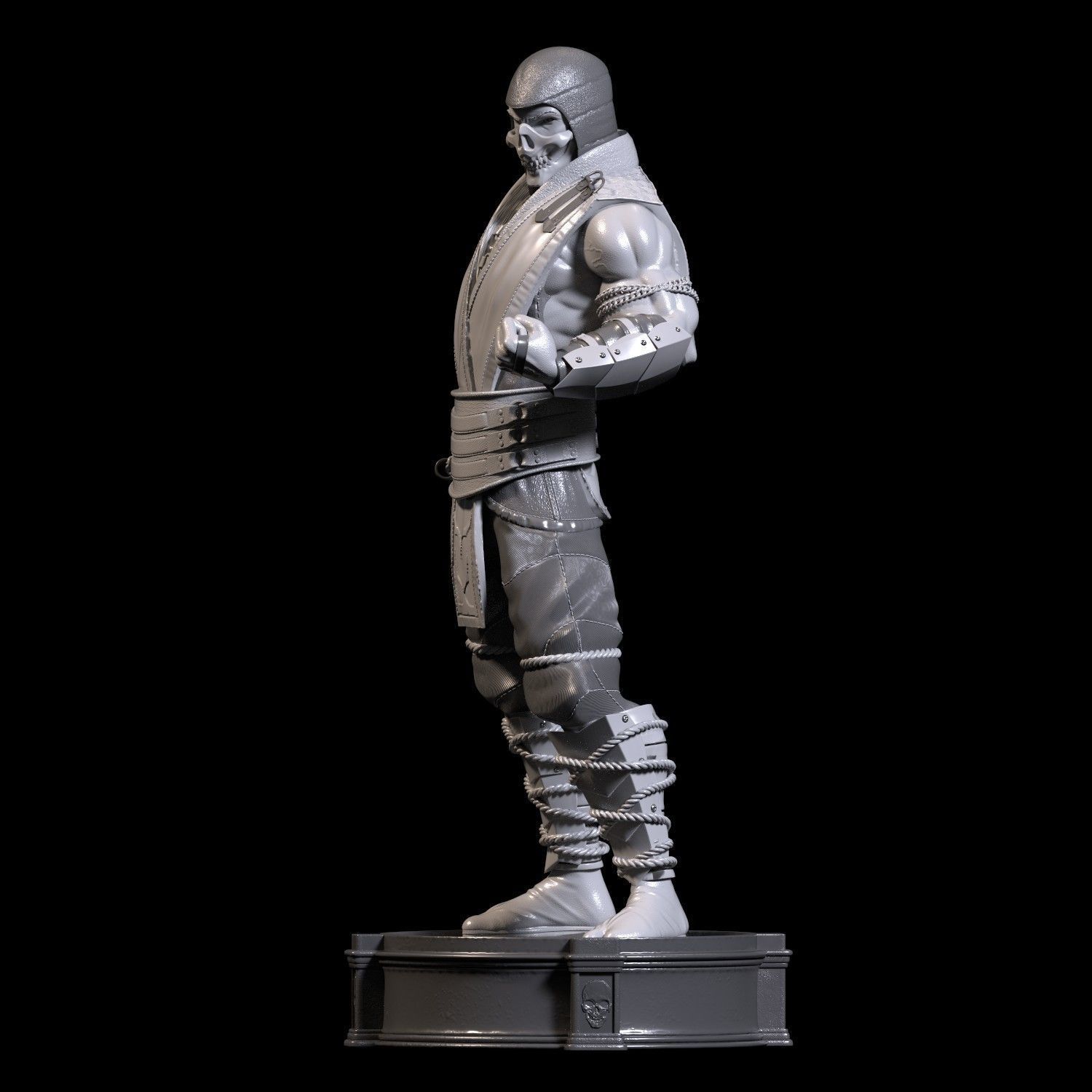 Mortal Kombat Scorpion Fanart - Statue 3D print model_7