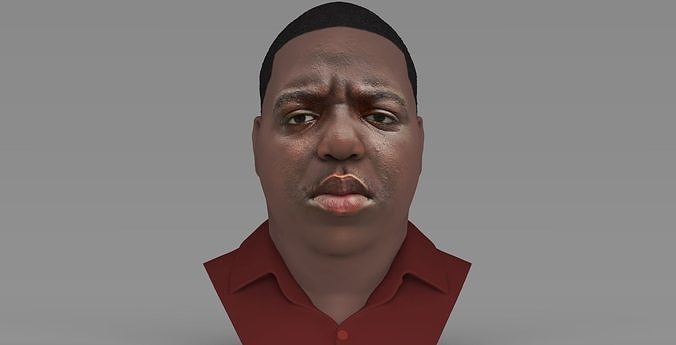 The Notorious BIG bust ready for full color 3D printing 3D print model