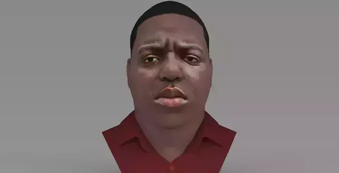 The Notorious BIG bust ready for full color 3D printing 3D print model