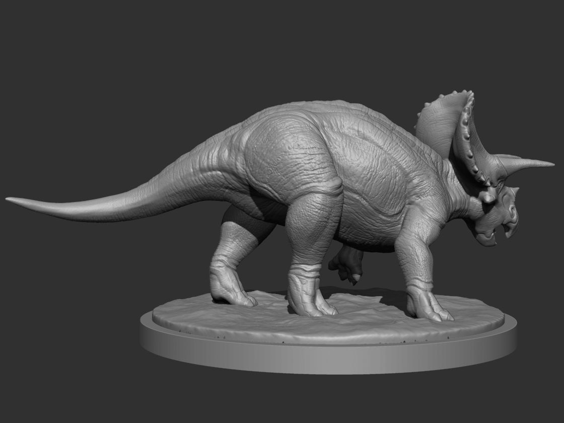 3D Triceratops for Printing Collection _16