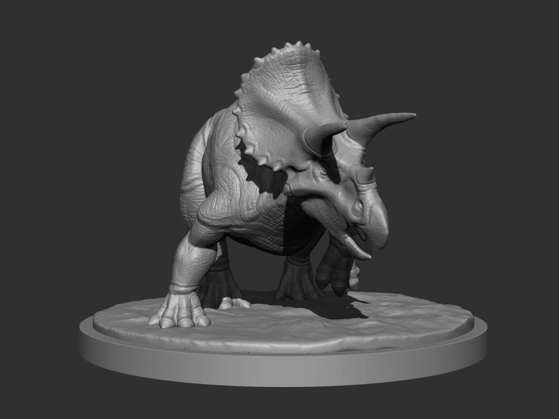 3D Triceratops for Printing Collection _13