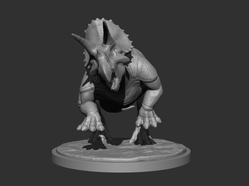 3D Triceratops for Printing Collection _9