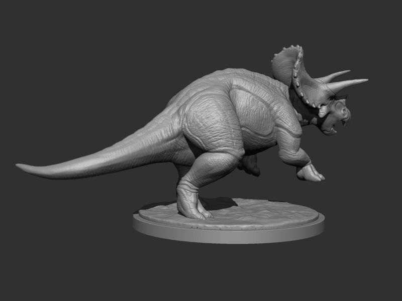 3D Triceratops for Printing Collection _7