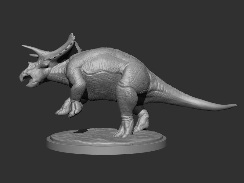3D Triceratops for Printing Collection _10