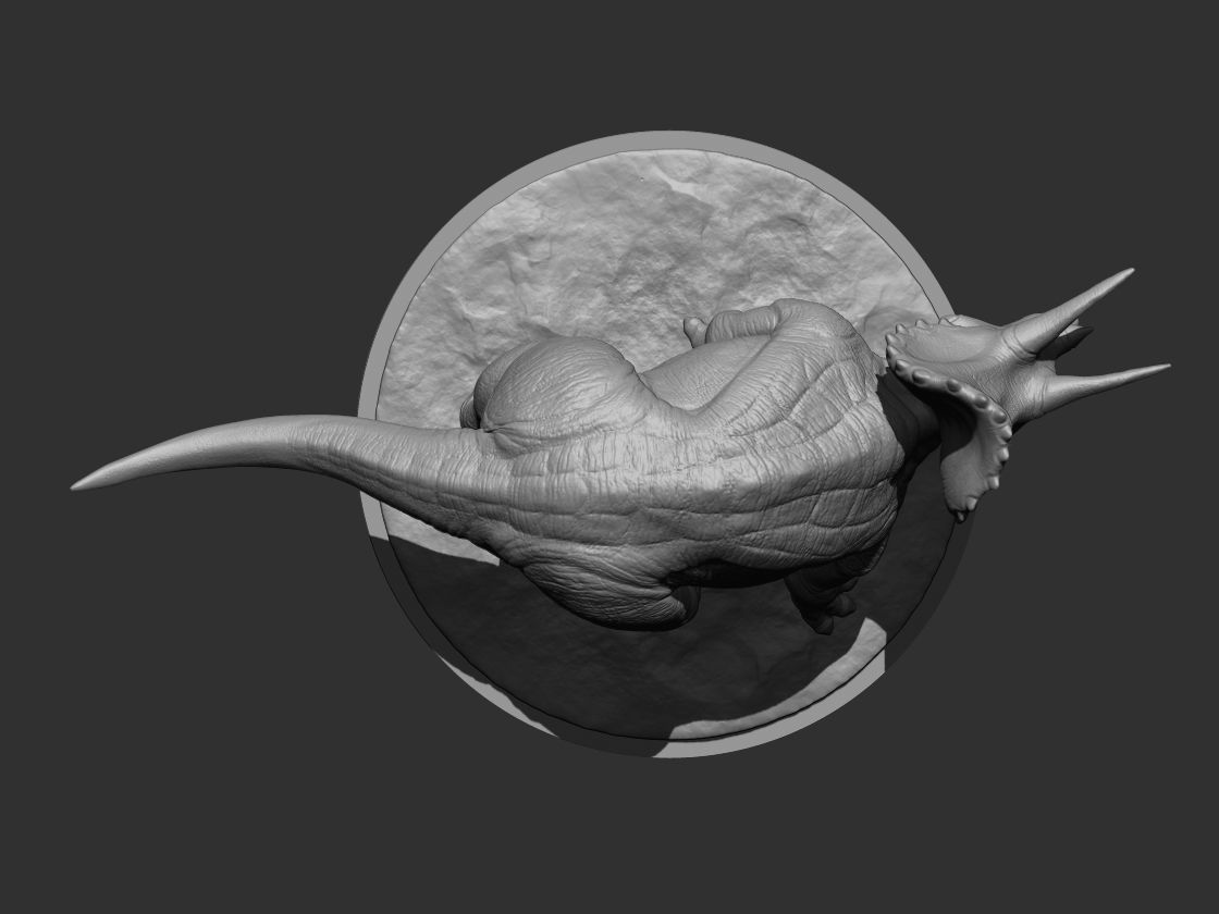 3D Triceratops for Printing Collection _14