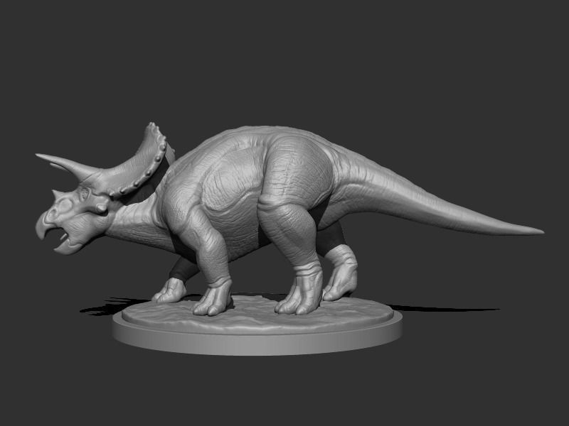3D Triceratops for Printing Collection _4