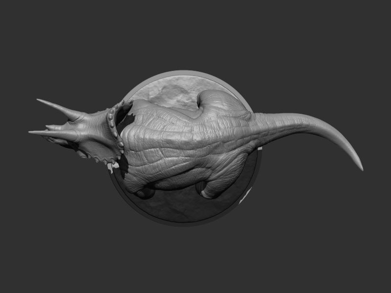 3D Triceratops for Printing Collection _6