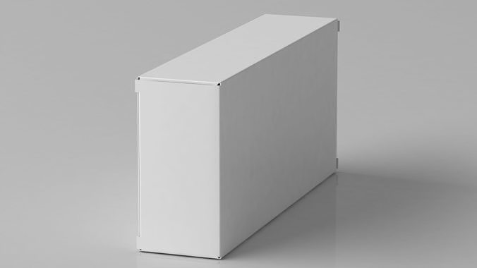 3ds 3d box kutu medicine box chest mockup package 3D model