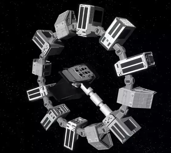 Spaceship endurance and ranger interstellar 3D model