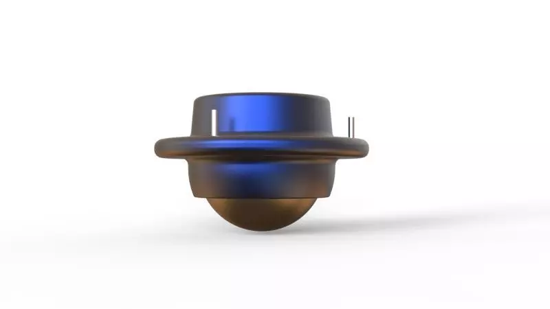 Ball caster Low-poly 3D model