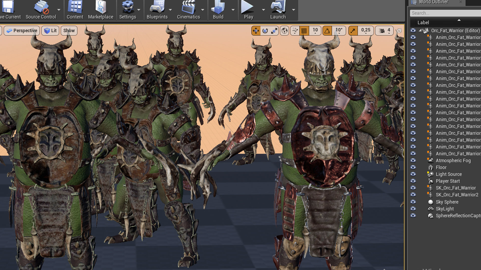 Orc Fat Warrior Low-poly 3D model_14