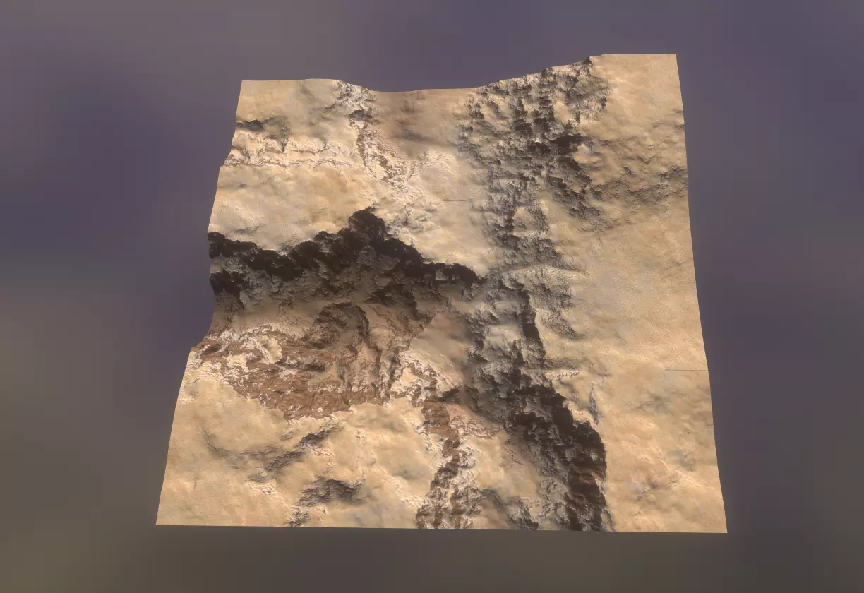 Desert Biome 1 Low-poly 3D model