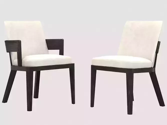 Robinson chair collection Liaigre Low-poly 3D model
