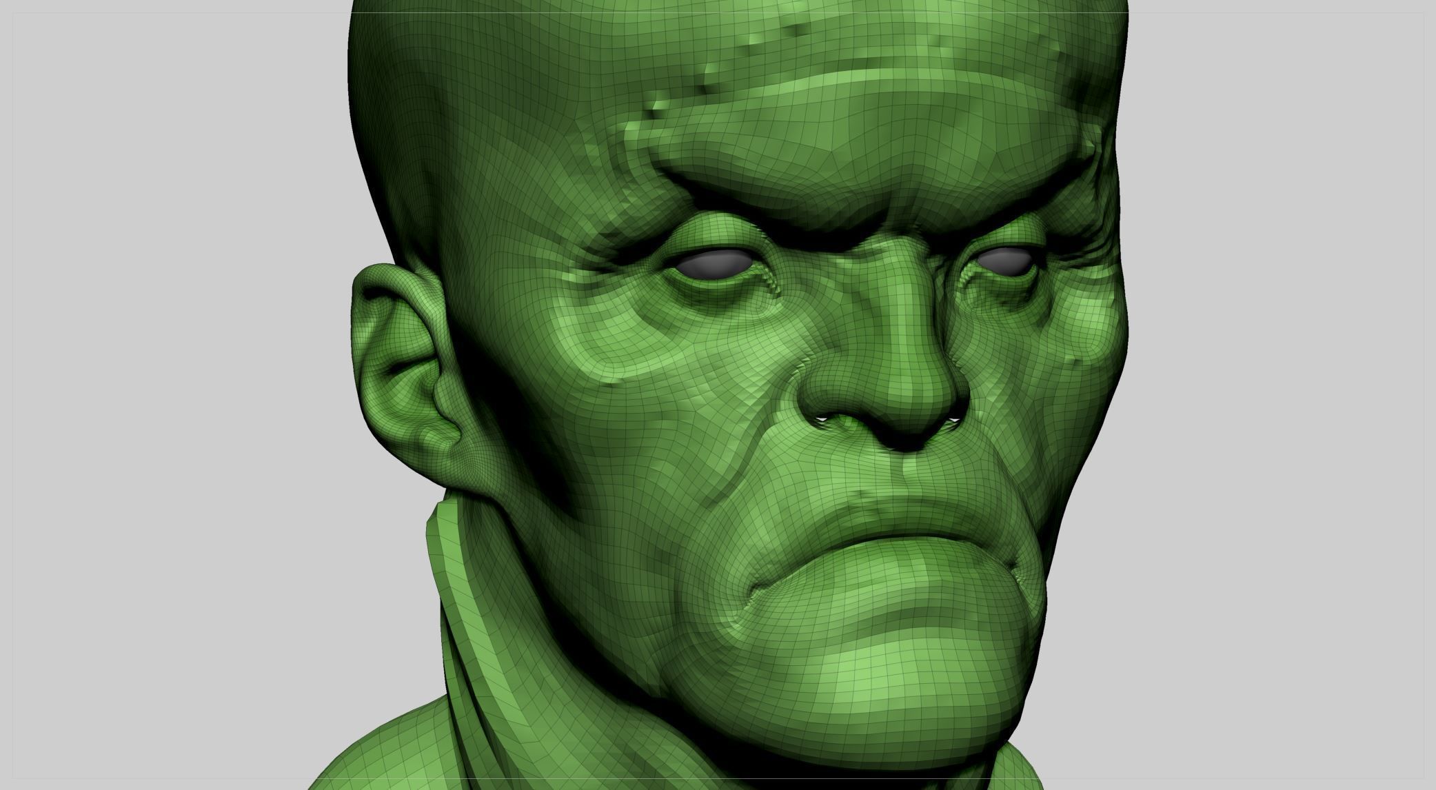 Creature Head v11 3D model_7