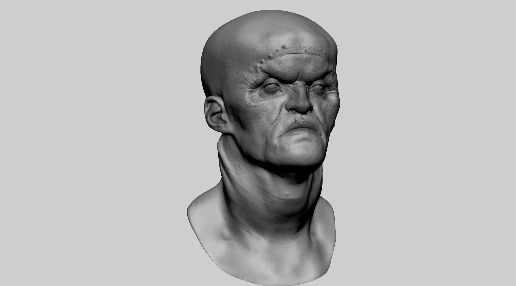Creature Head v11 3D model_0