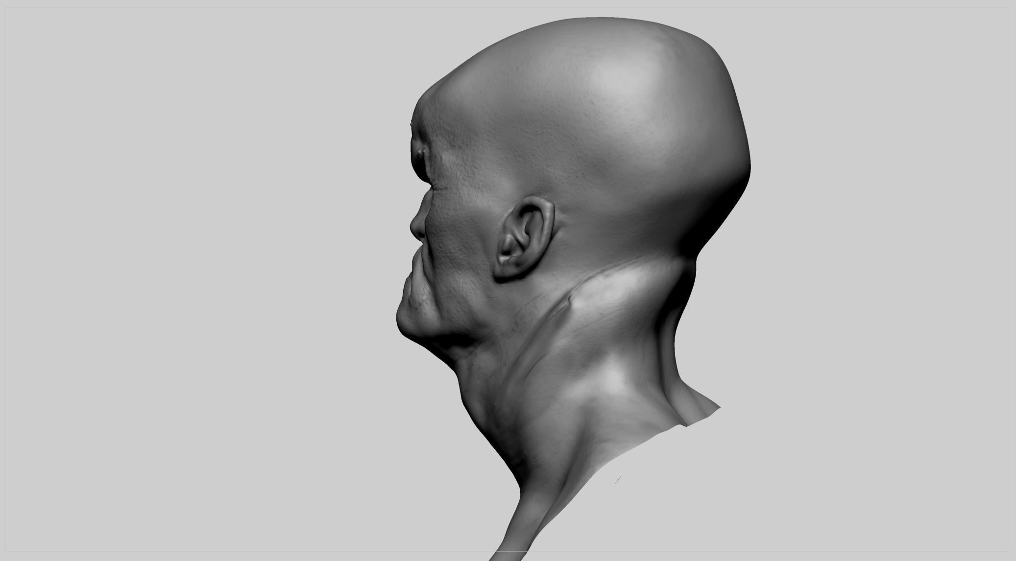 Creature Head v11 3D model_4