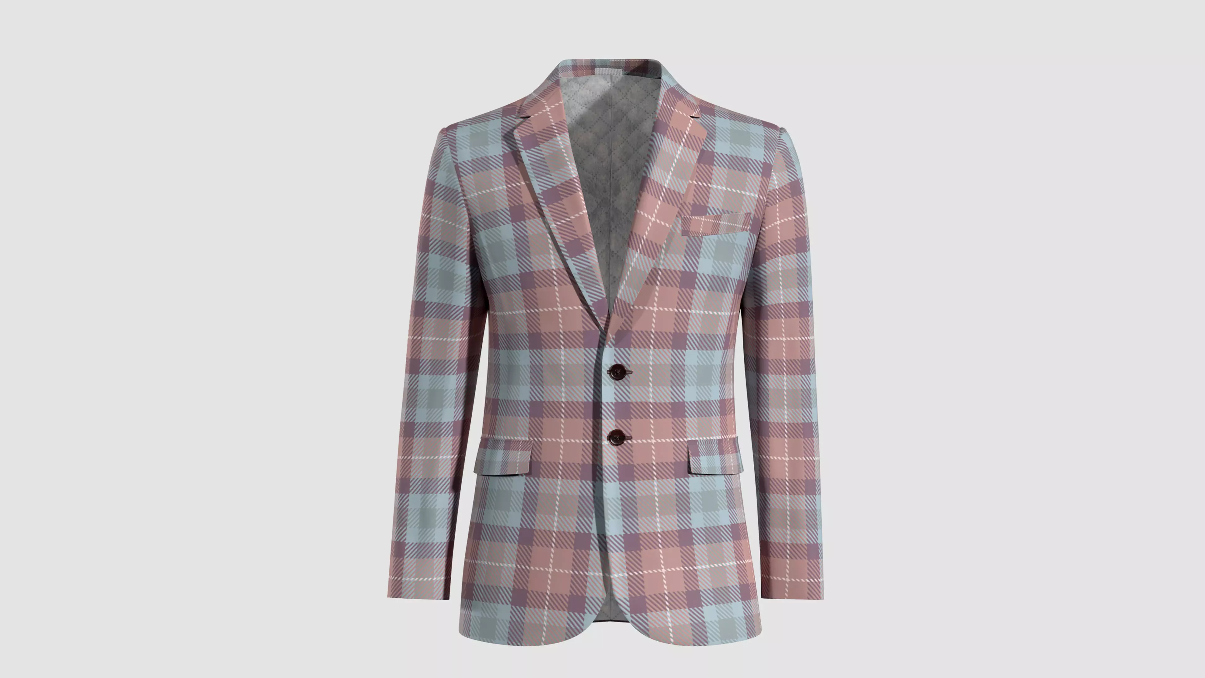 SUIT 3D MODEL plaid blazer 3D model