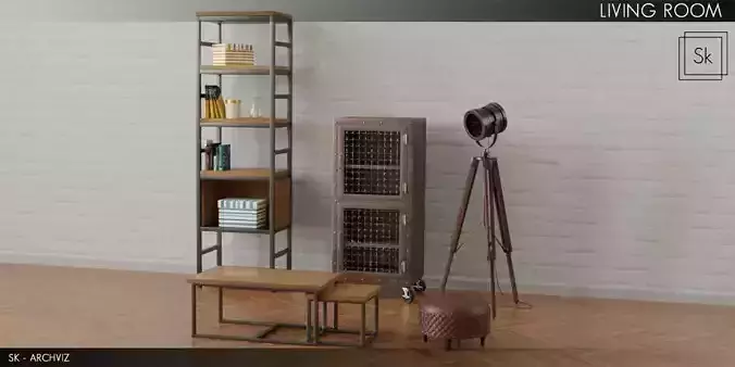 Furniture - Living Room - Industrial Style