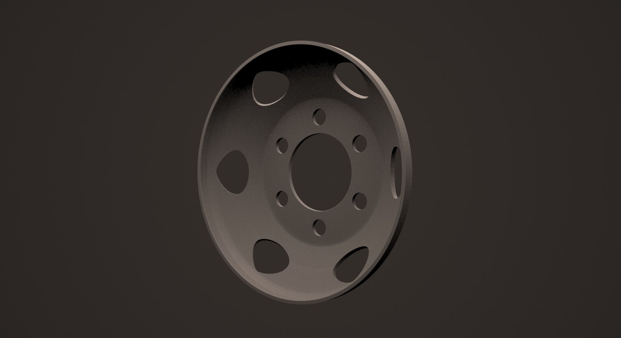 Disc wheel truck 3D print model_13