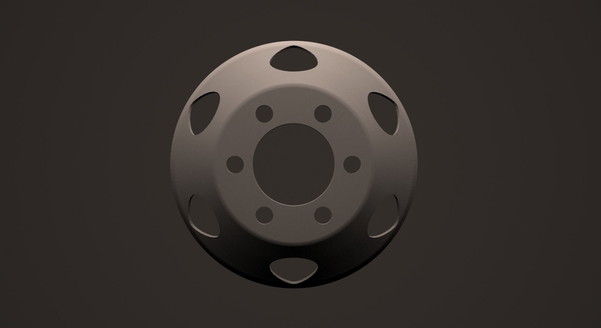 Disc wheel truck 3D print model_4