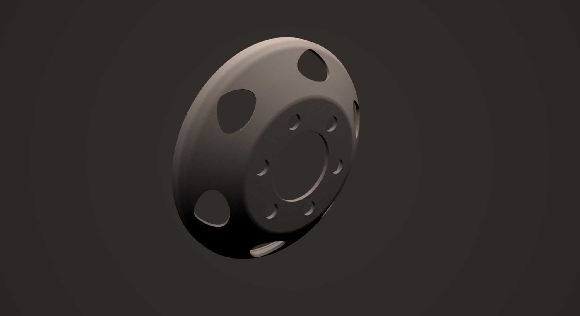 Disc wheel truck 3D print model_8