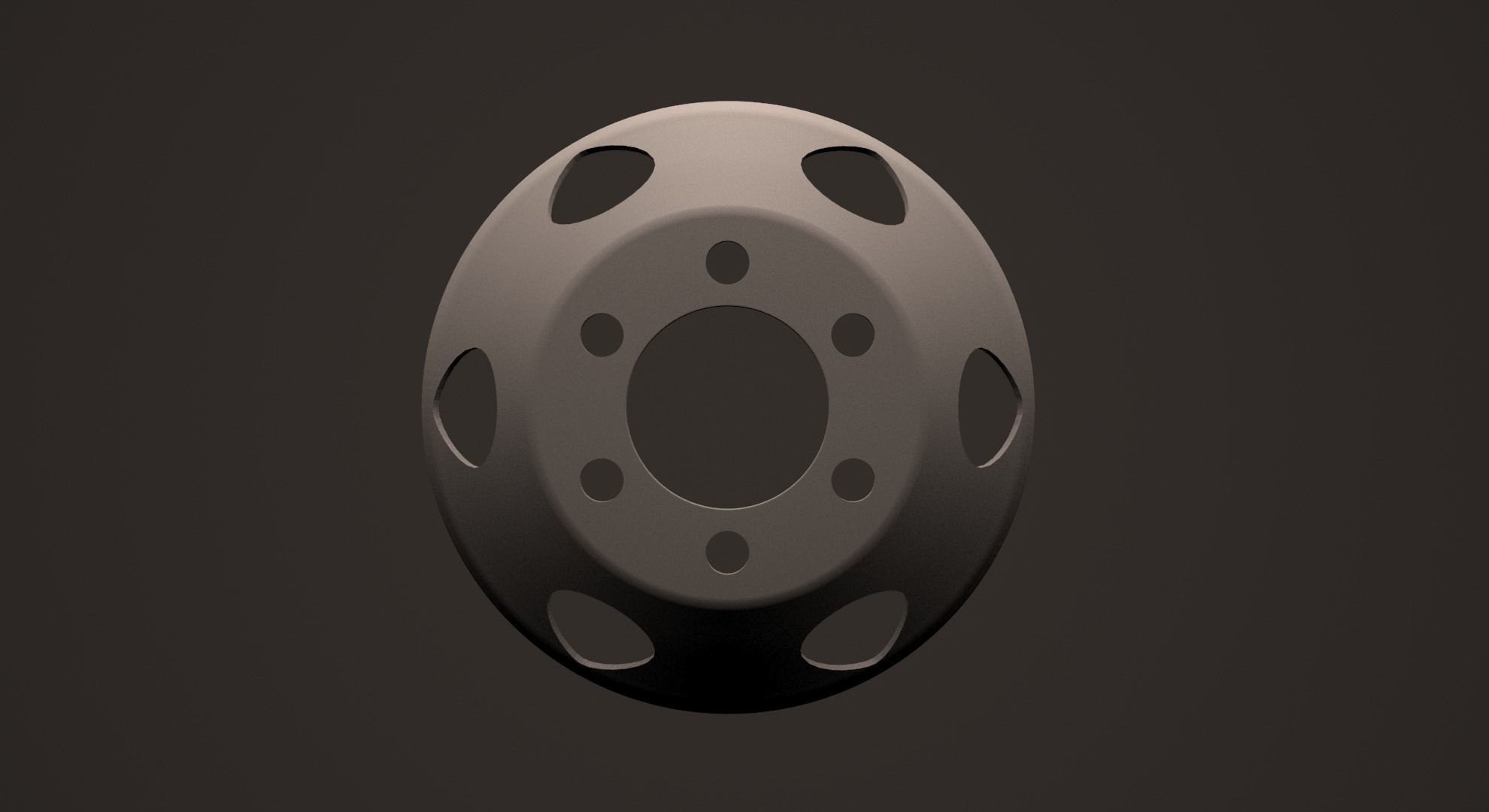Disc wheel truck 3D print model_1