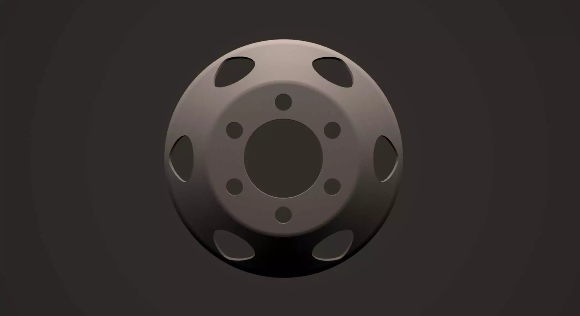 Disc wheel truck 3D print model_0