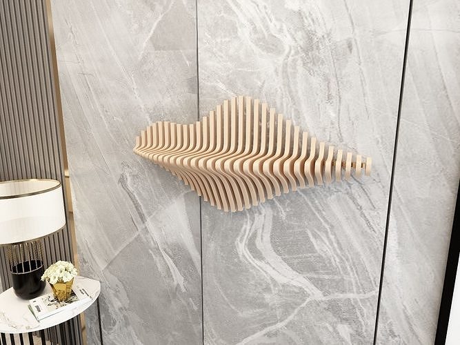 Parametric wall shelf  3D Model  Parametric console  3D model
