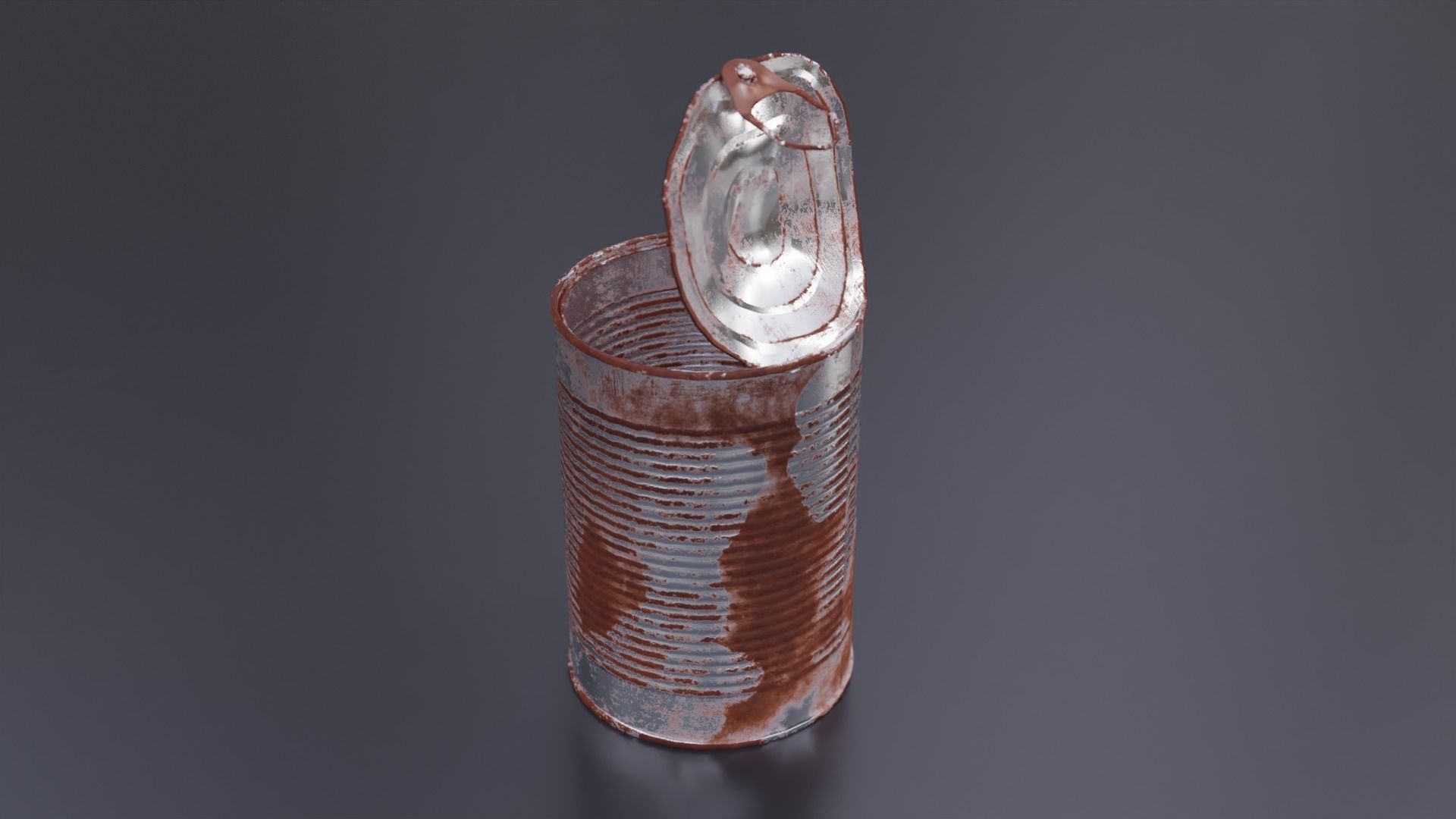 Tin Cans Low-poly 3D model_4
