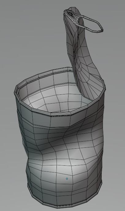 Tin Cans Low-poly 3D model_19